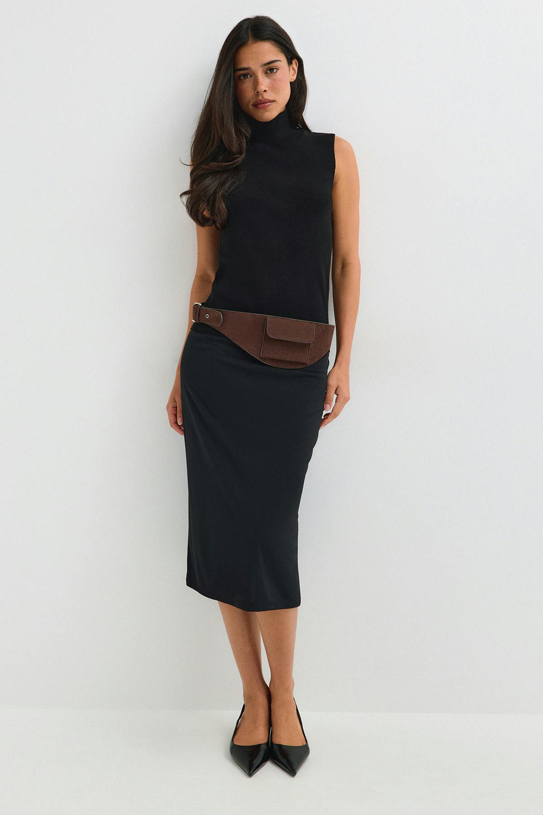 Pocket hip belt - Marron