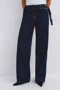 Booty belted jeans - Noir