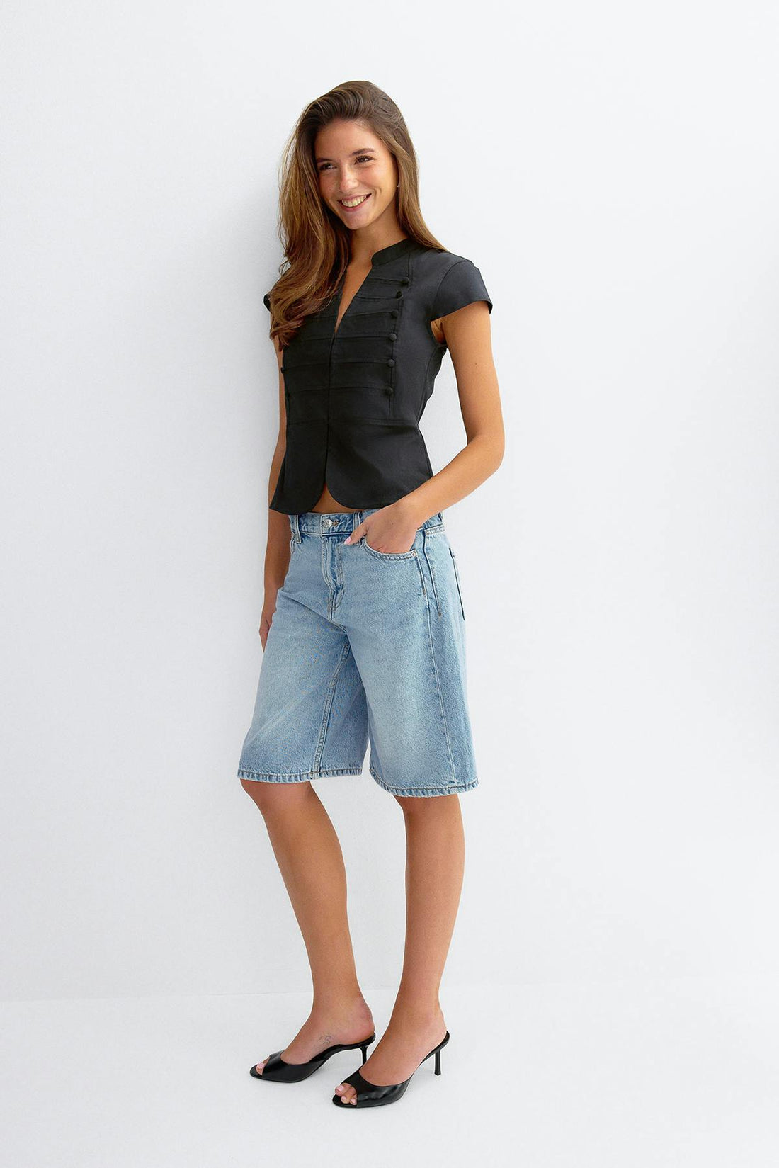 Shaped utility top - Noir