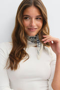 Cotton bandana scarf - Paisley/aop