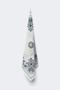 Cotton bandana scarf - Tan/red