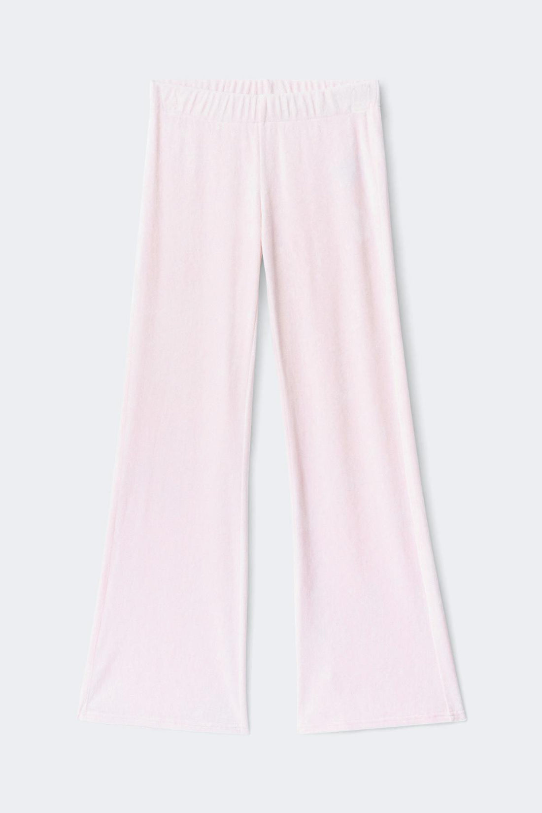 Y velour folded trousers - Ballet slipper