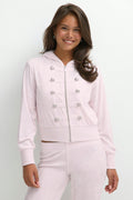 Y napoleon velour hoodie - Ballet slipper