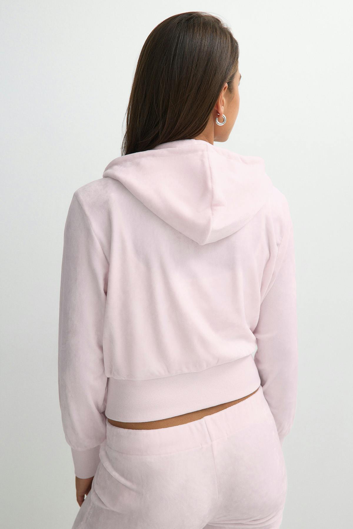 Y napoleon velour hoodie - Ballet slipper