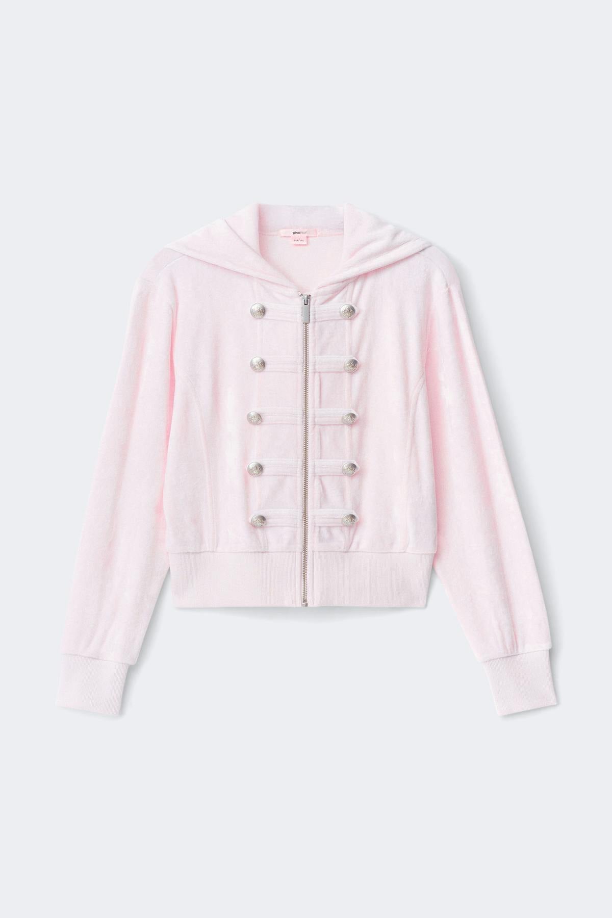 Y napoleon velour hoodie - Ballet slipper