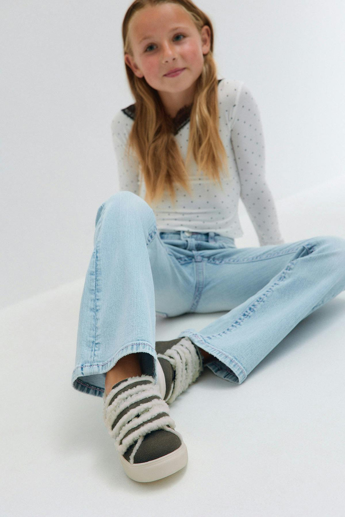 Y petite teddy sneakers - Gris