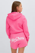 Y zip hoodie - Pink/cherie