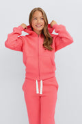 Y zip hoodie - Corail