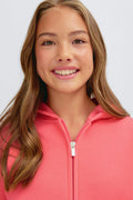 Y zip hoodie - Corail