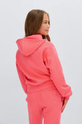 Y zip hoodie - Corail