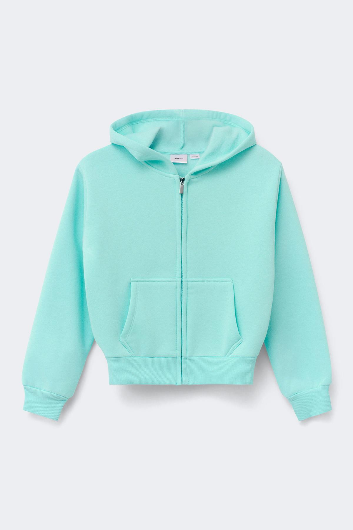 Y zip hoodie - Blue/cherie