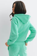 Y zip hoodie - Blue slit