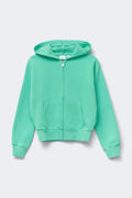 Y zip hoodie - Blue slit