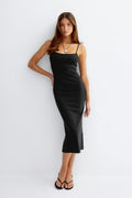 90s midi dress - Noir