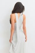 Re tok one shoulder top - Grey melange