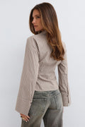 Wrap shirt - Blue stripe