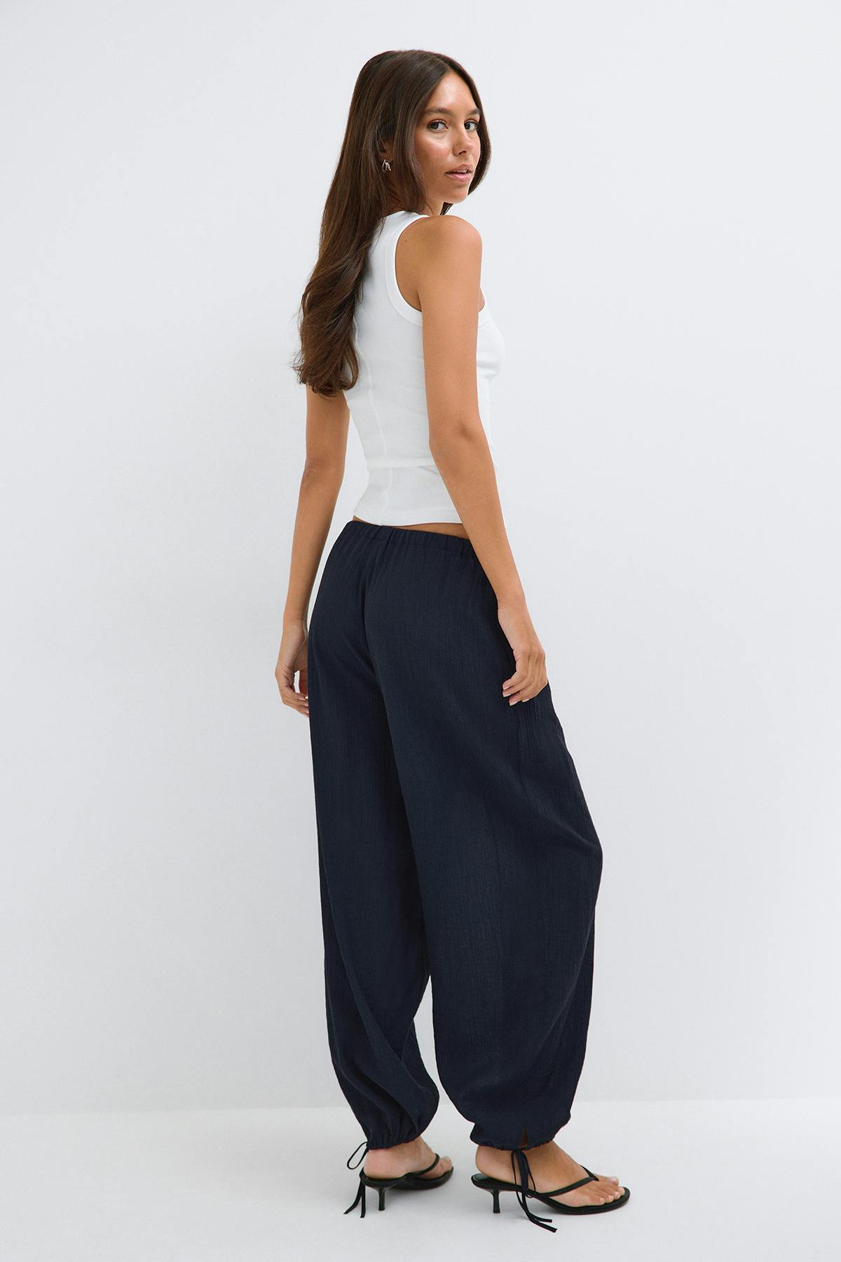 Balloon trousers - Grey melange