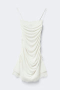 Lace detail strap dress - Noir