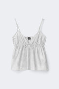 Poplin top - Pink check