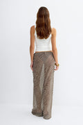 Sheer maxi skirt - Stripe