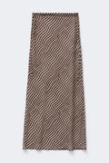 Sheer maxi skirt - Stripe