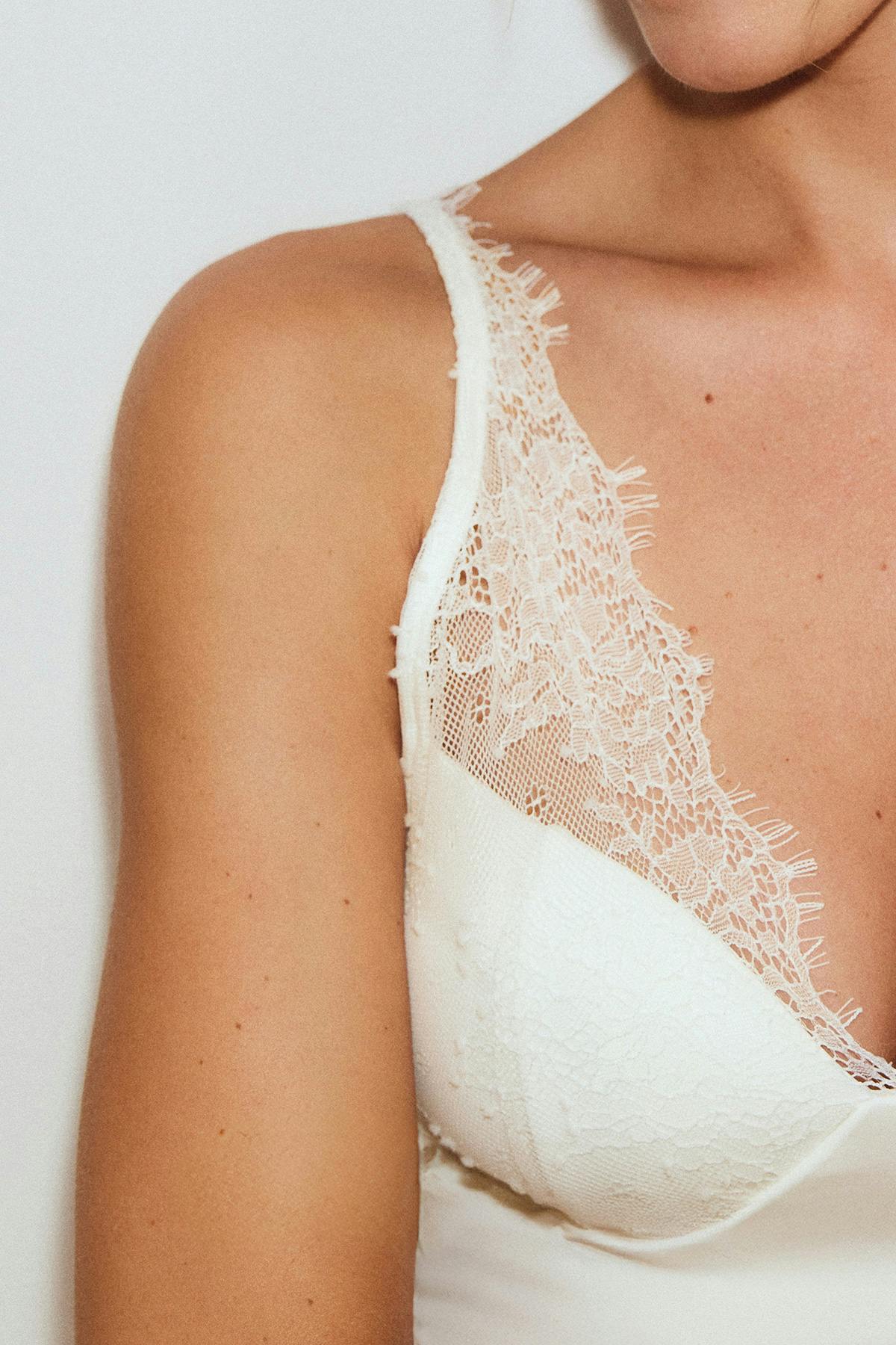 Lace shaping singlet - Blanc cassé