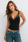 Lace shaping singlet - Blanc cassé
