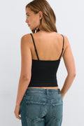 Lace shaping singlet - Noir