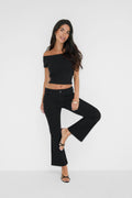 Kick flare jeans - Mid blue
