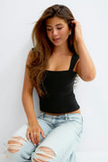14+ bandage top - Noir