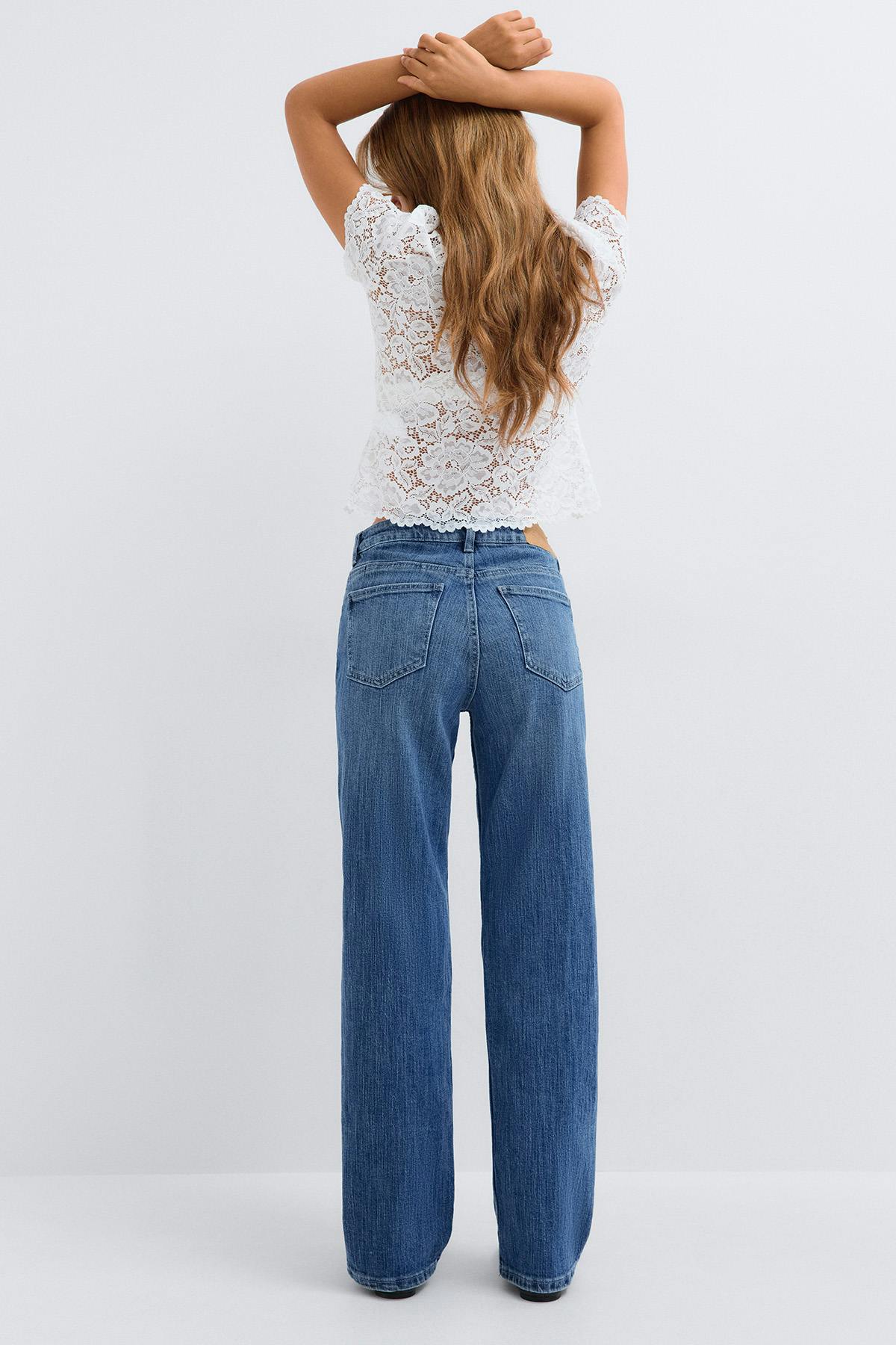 90´s slim straight jeans - Noir