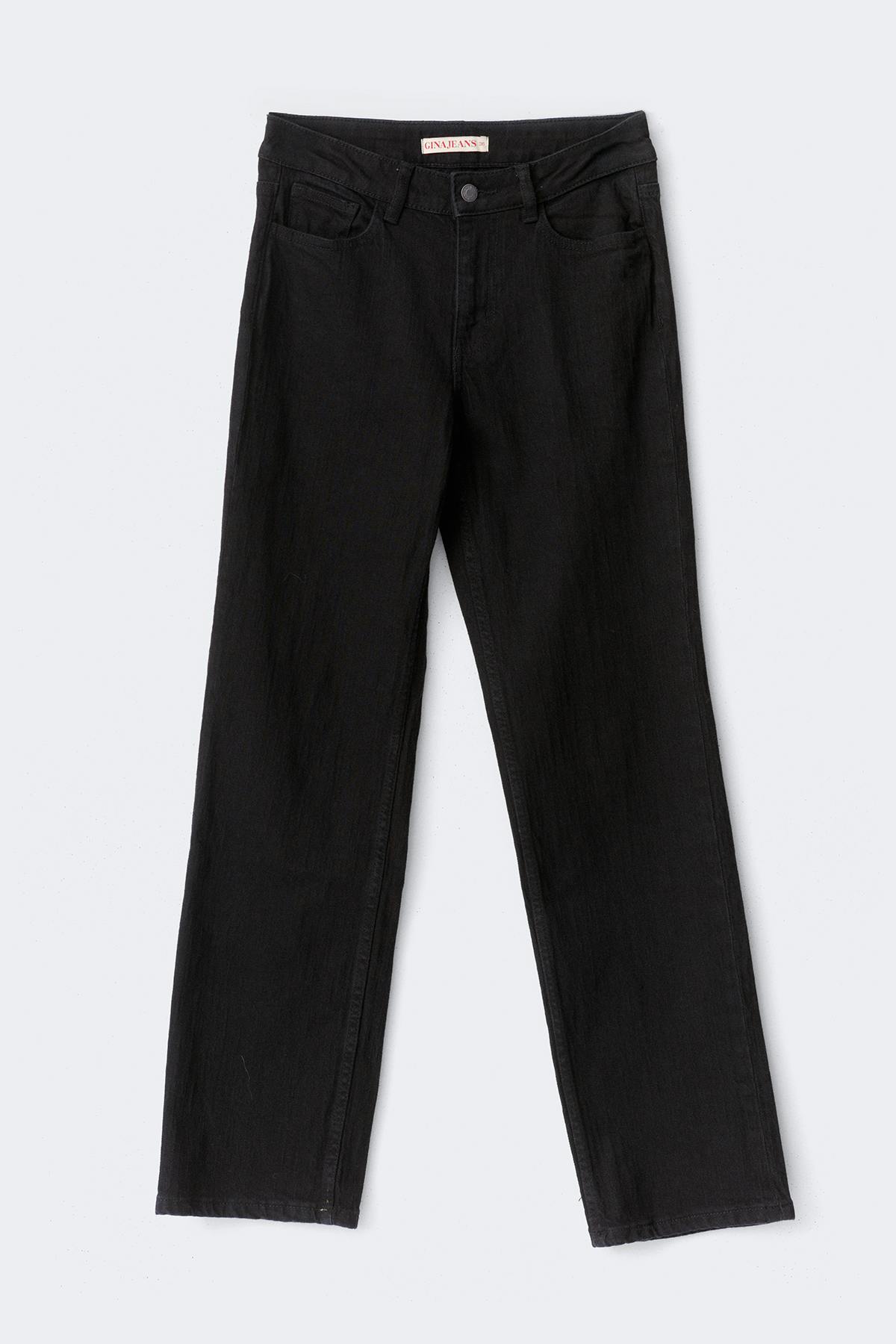 90´s slim straight jeans - Noir