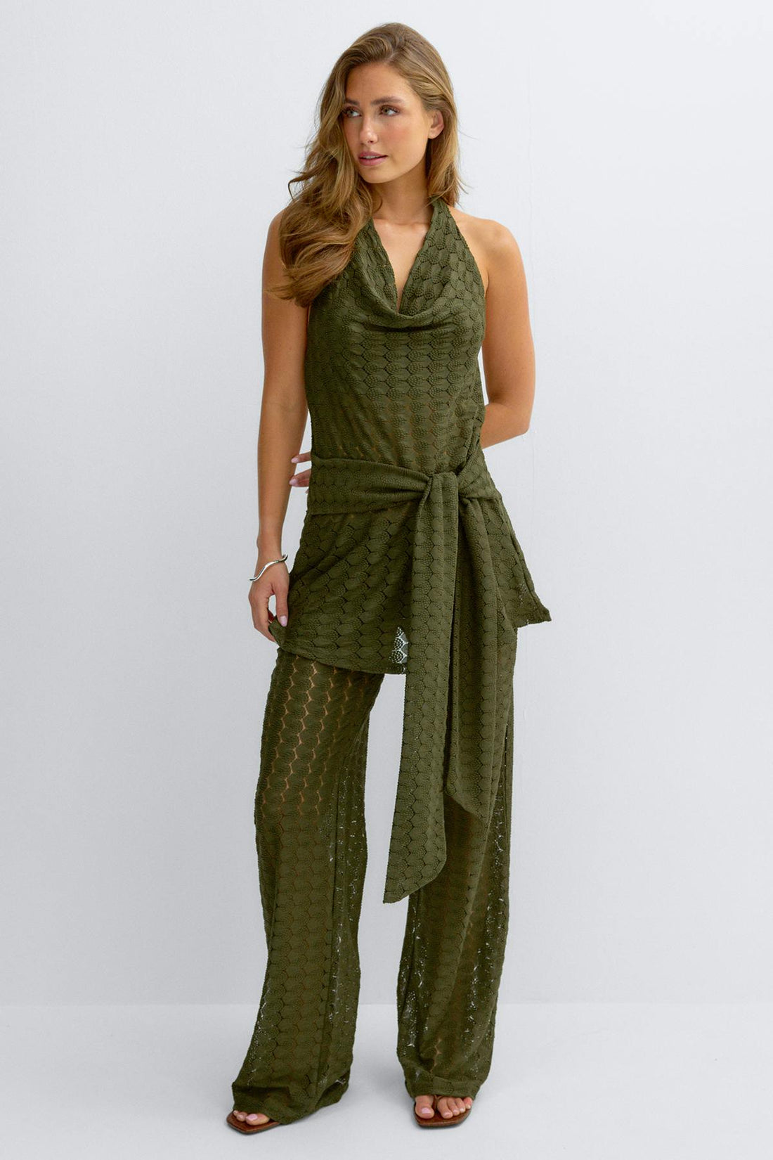 Crochet halterneck top - Cypress