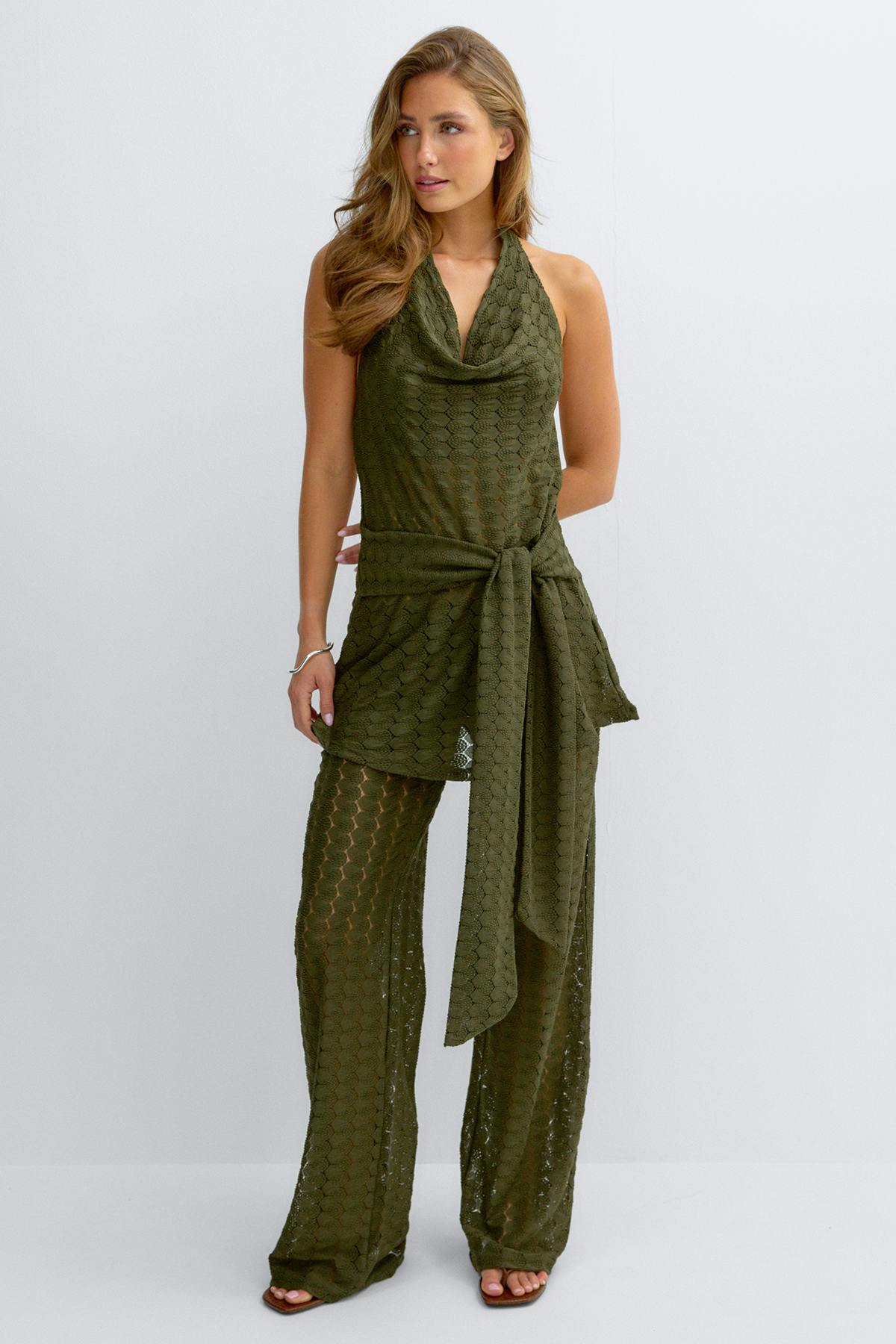 Crochet halterneck top - Cypress