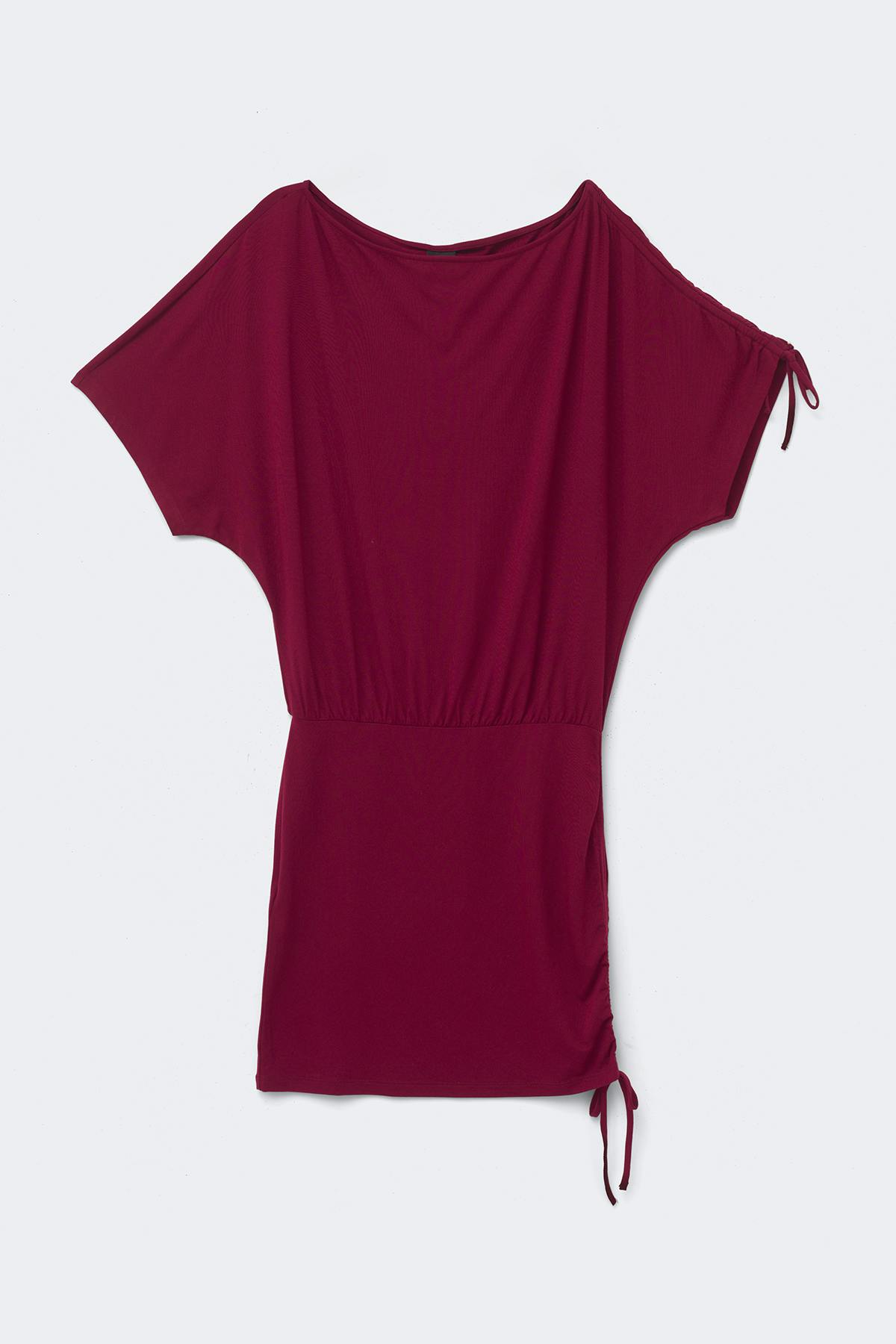 Off shoulder ruched dress - Zinfandel