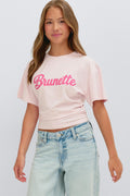 Y fitted tee - Rose