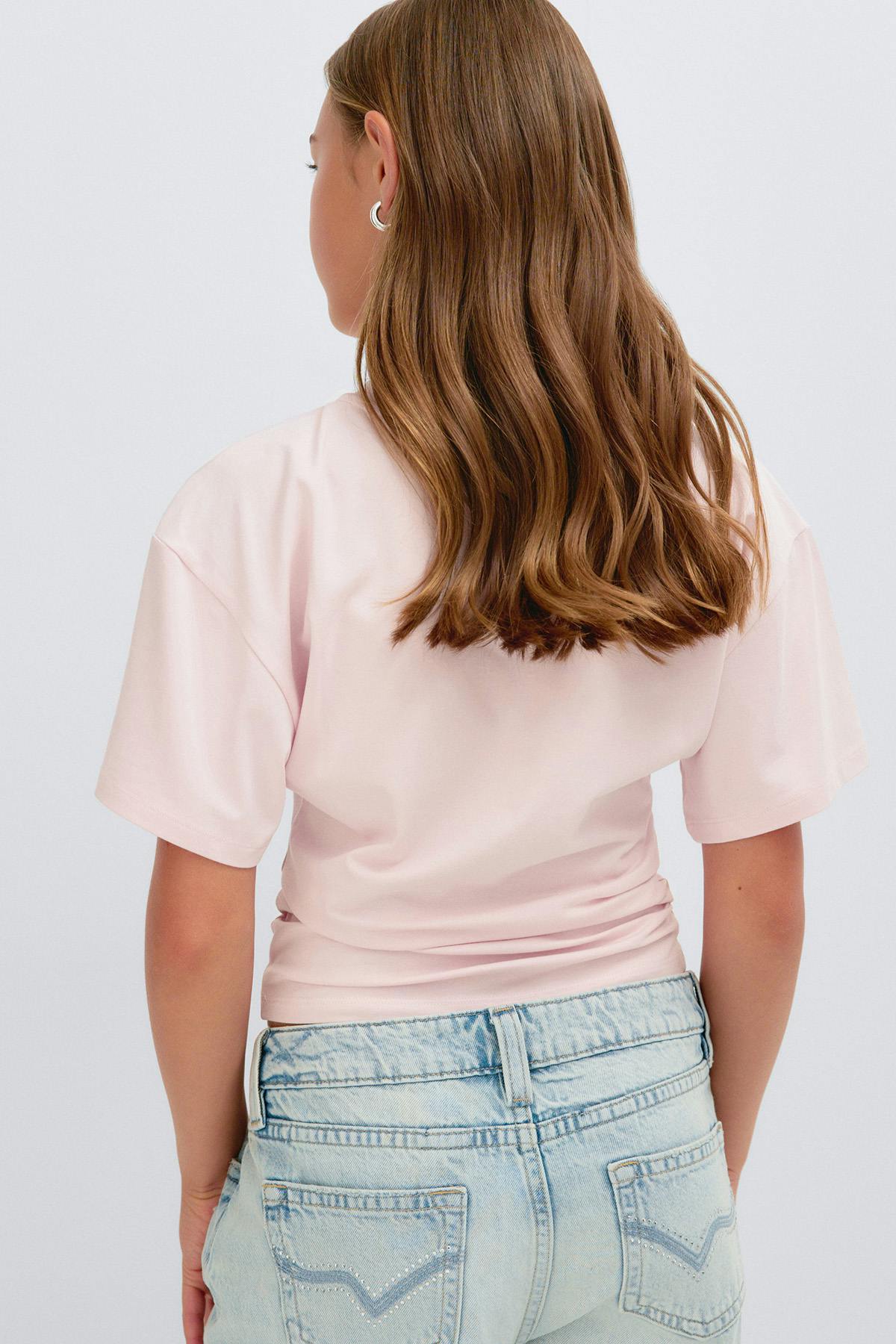 Y fitted tee - Rose