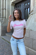 Y fitted tee - Rose
