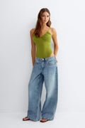 Ruched strap body - Merock/olive