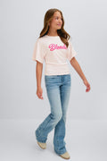 Y fitted tee - Pink stripe