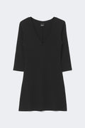 V-neck dress - Noir