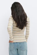 Stripe knitted top - Yellow stripe