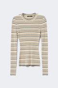 Stripe knitted top - Yellow stripe