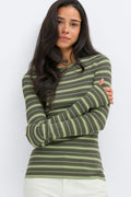 Stripe knitted top - Yellow stripe
