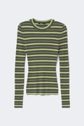 Stripe knitted top - Green stripe