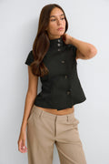 Button up top - Noir