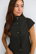 Button up top - Noir