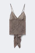Sheer strap singlet - Stripe