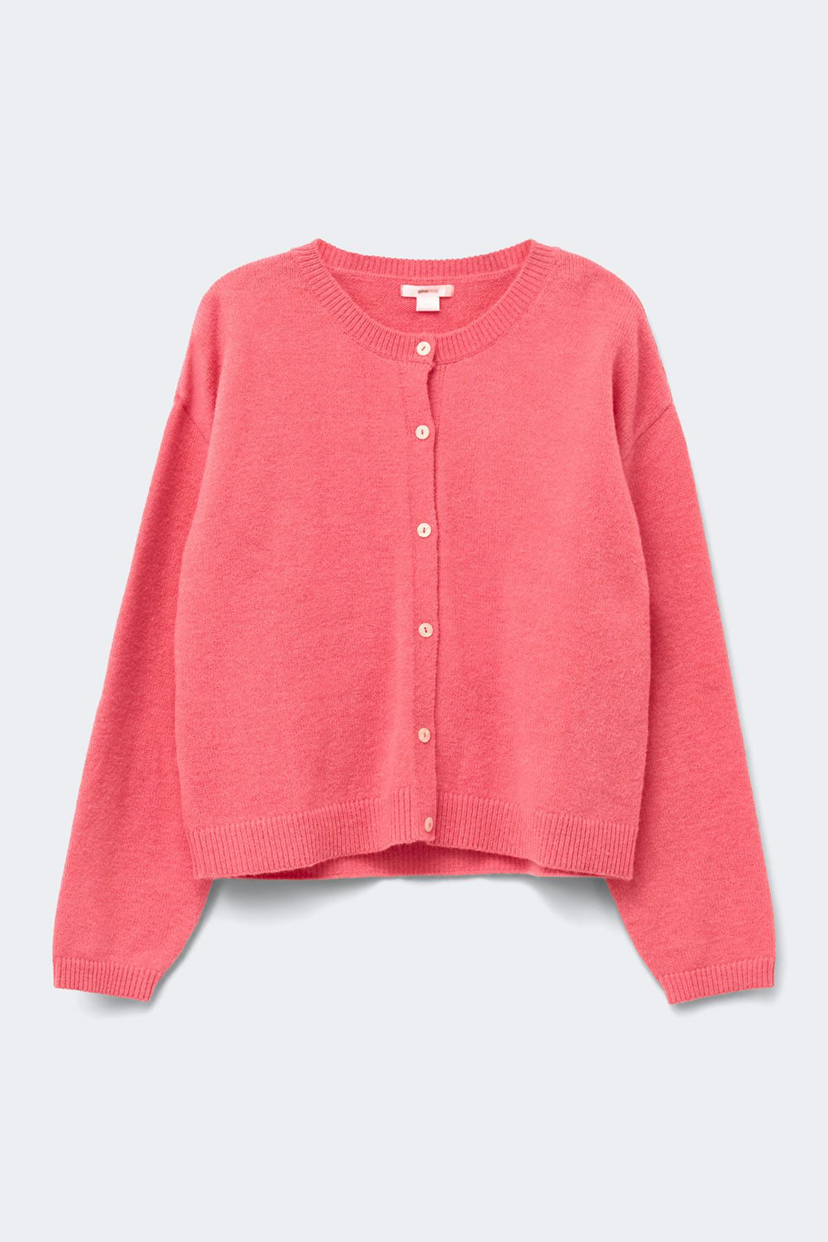 14+ knitted cardigan - Corail