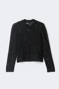 Lace long sleeve top - Noir